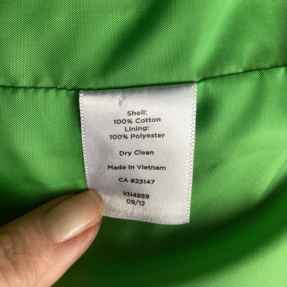 Talbots Woman Lime Green Classic Blazer - size 18W - Picture 7 of 7